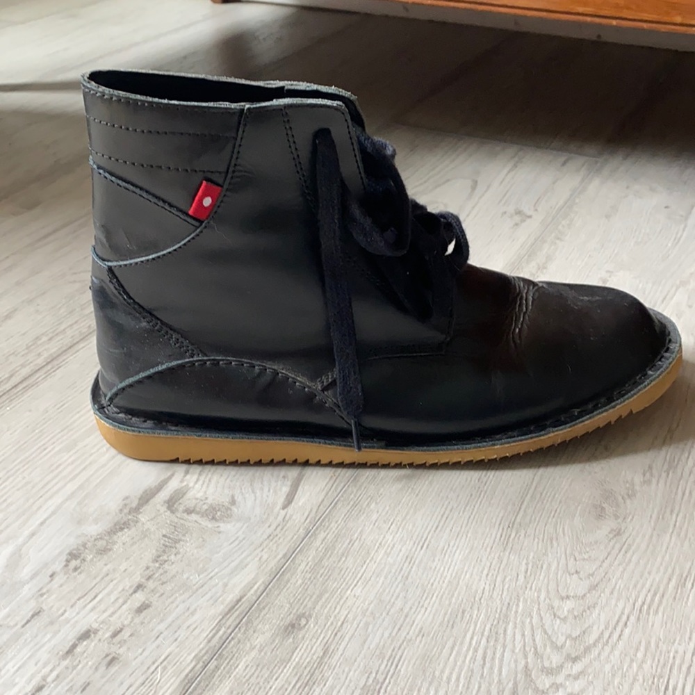 Black Leather Oliberte Chelsea Boot
